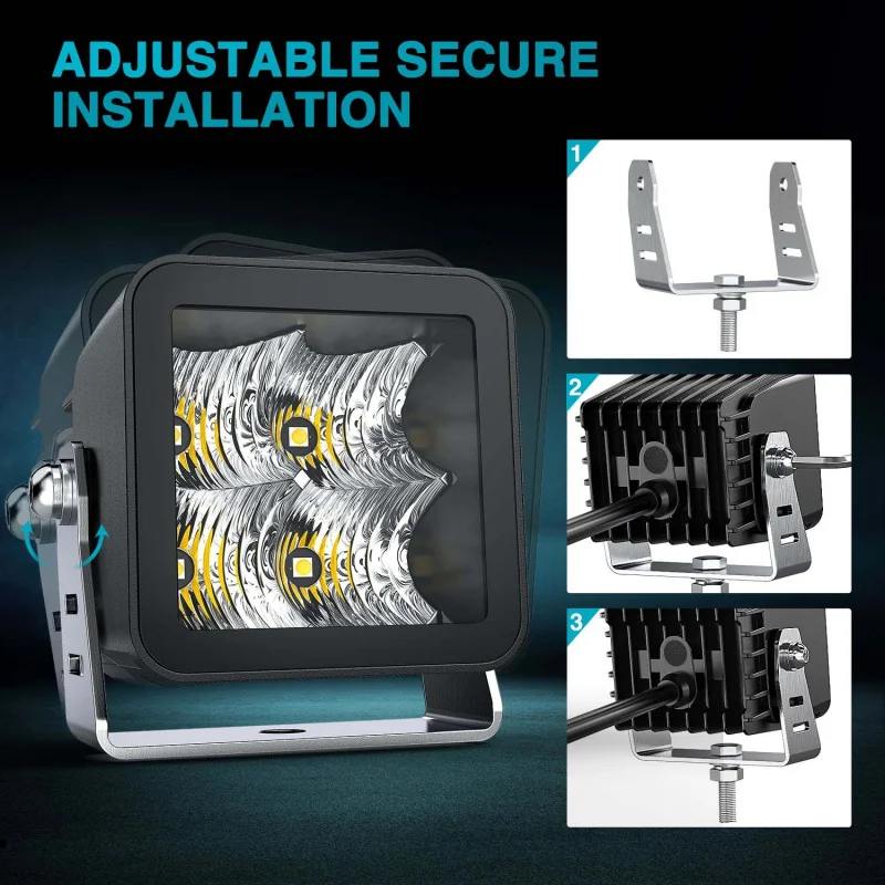 SAAR LED Pod Light 3inch Flood Beam Square Work Light Off-road Light Suitable Tractors Trucks Motorcycles Boats
SAAR LED Pod Light 3inch Flood Beam Square Work Light Off-road Light Suitable Tractors Trucks Motorcycles Boats