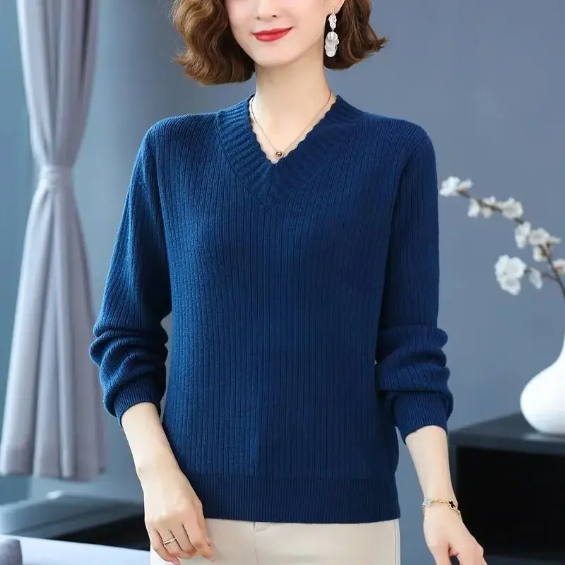 Solid Color Women's Clothing Pullover Long Sleeve Sweater Casual Knitted Fashionable Autumn Winter Screw Thread Tops E9893
Solid Color Women's Clothing Pullover Long Sleeve Sweater Casual Knitted Fashionable Autumn Winter Screw Thread Tops E9893