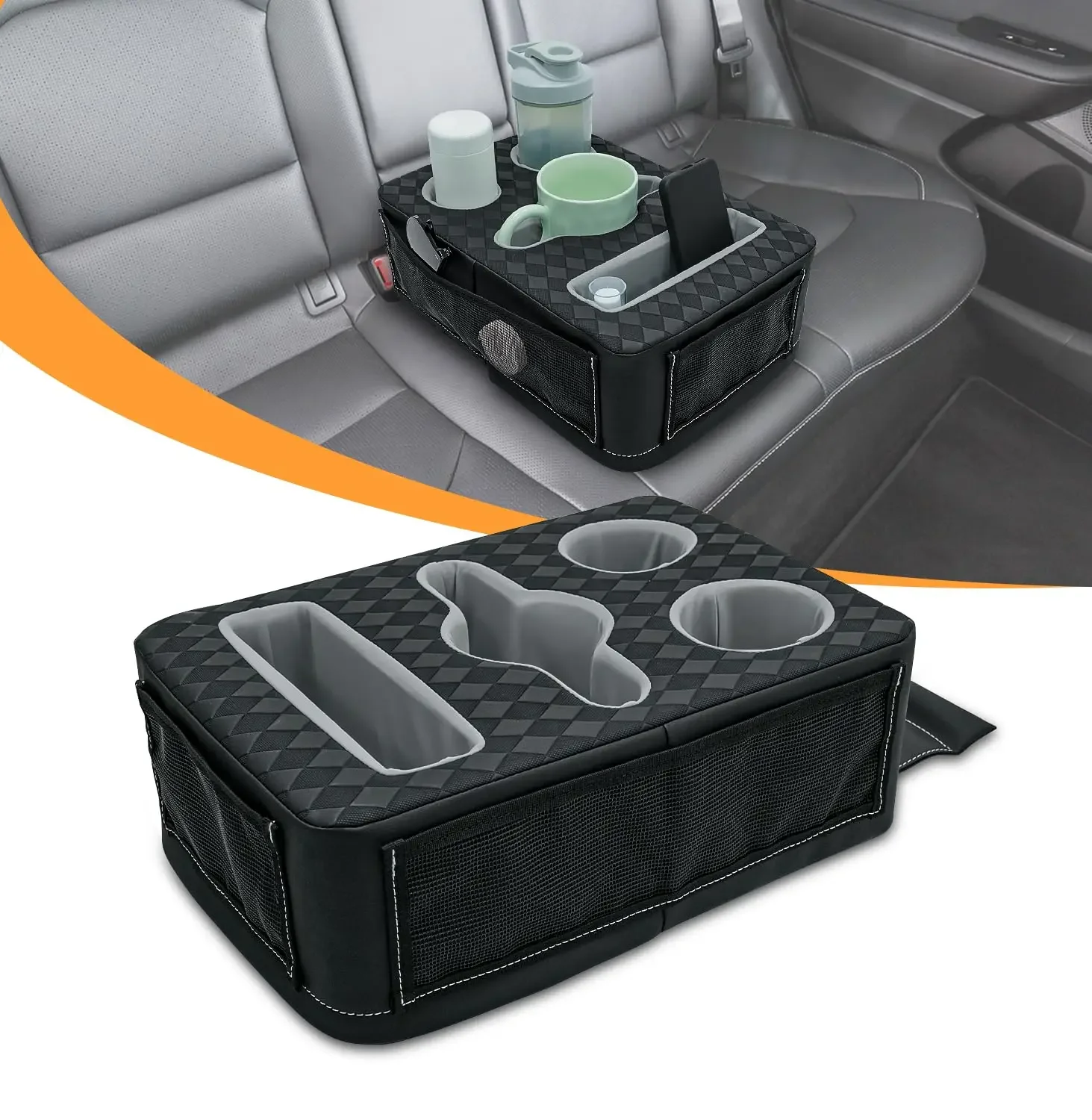 Car Back Seat Cup Holder Organizer Tray With 3 Cup Slots And Phone Slot Pu Leather For Vehicle Truck Boat
Car Back Seat Cup Holder Organizer Tray With 3 Cup Slots And Phone Slot Pu Leather For Vehicle Truck Boat