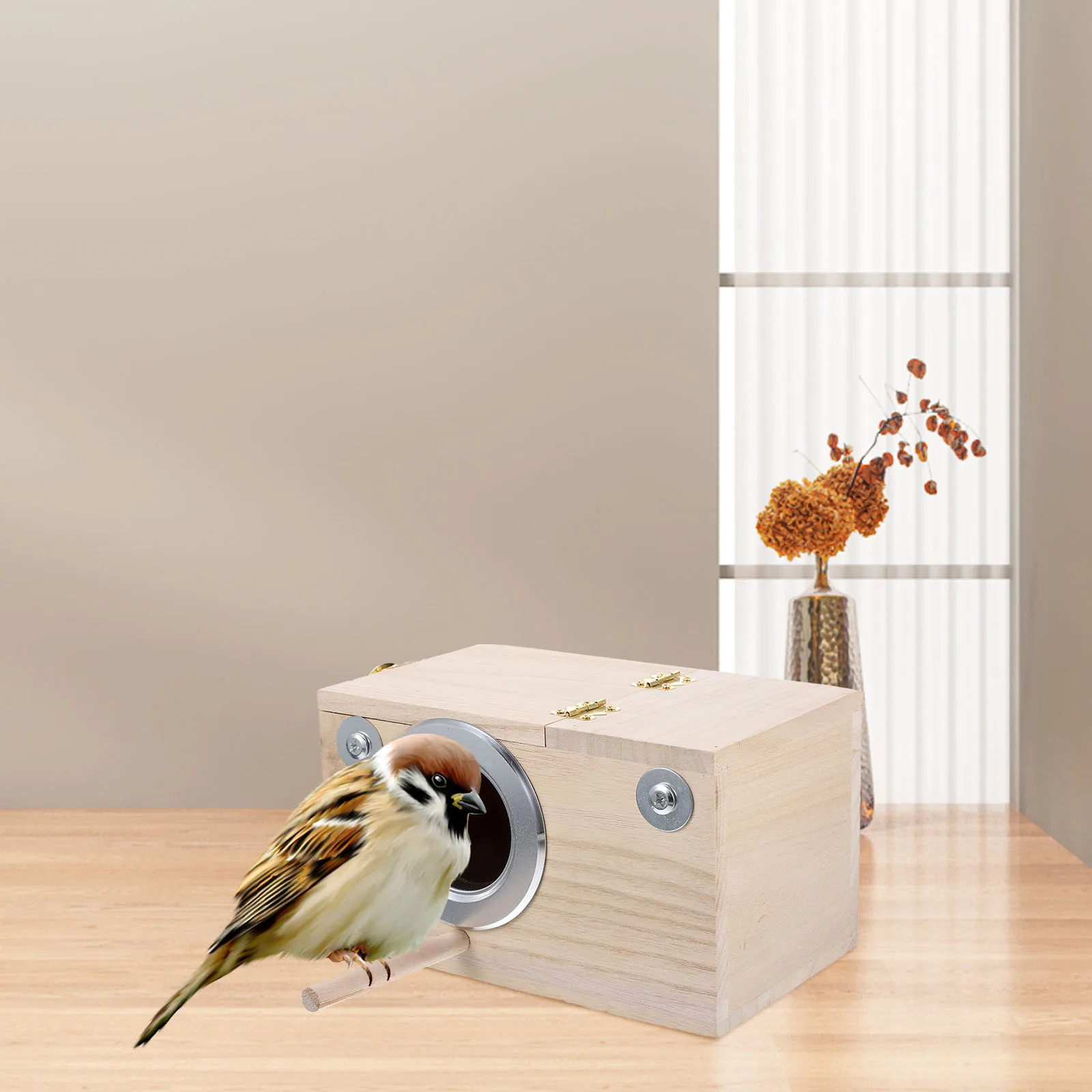 Wooden Bird Nest Box for Outdoor Parrot Breeding Cage Durable Natural Wood Exit Direction Protect Eggs Nesting Skills
Wooden Bird Nest Box for Outdoor Parrot Breeding Cage Durable Natural Wood Exit Direction Protect Eggs Nesting Skills