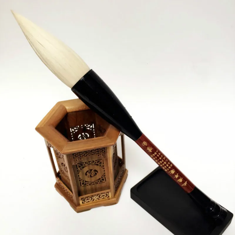 Chinese Calligraphy Brush Pen Soft Woolen Hair Hopper-shaped Extra Large Brush Chinese Painting Landscape Scenery Brush Supplies
Chinese Calligraphy Brush Pen Soft Woolen Hair Hopper-shaped Extra Large Brush Chinese Painting Landscape Scenery Brush Supplies
