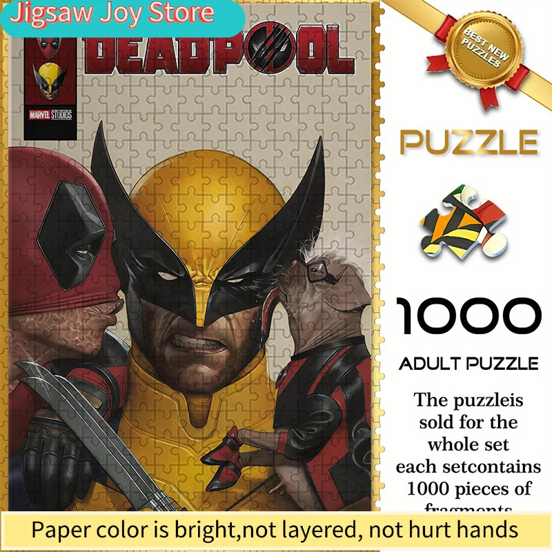 Marvel Themed Seamless Jigsaw Puzzle Z11.3-44, Deadpool & Wolverine Funny Together Marvel Movie Style Design - Durable Thick D
Marvel Themed Seamless Jigsaw Puzzle Z11.3-44, Deadpool & Wolverine Funny Together Marvel Movie Style Design - Durable Thick D
