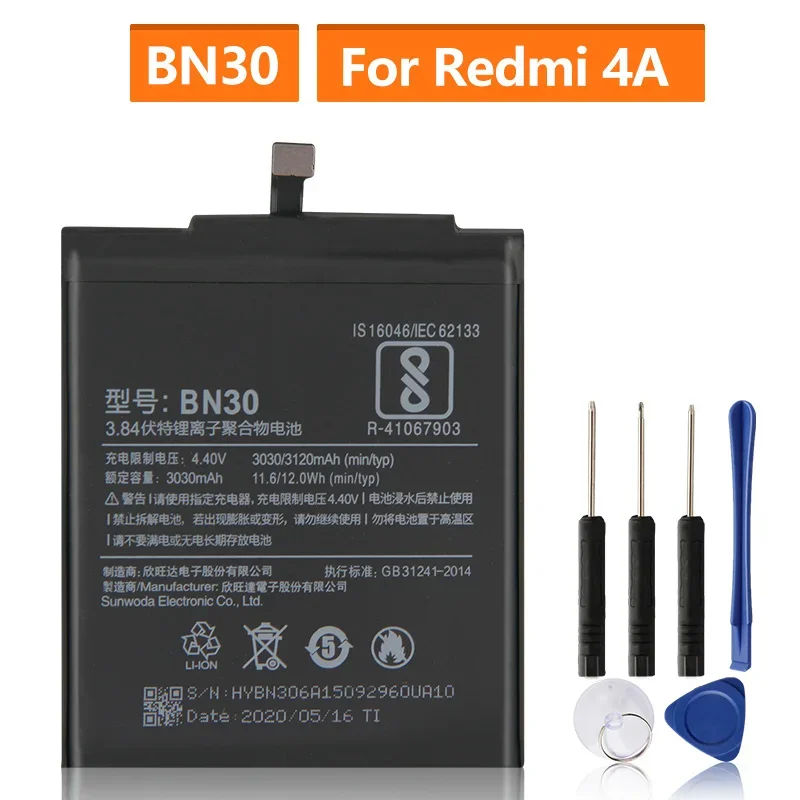 2024 производственная сменная батарея для Xiaomi Mi Redmi Hongmi 4A Redrice 4A BN30, аккумуляторная батарея для телефона 3120 мАч
2024 производственная сменная батарея для Xiaomi Mi Redmi Hongmi 4A Redrice 4A BN30, аккумуляторная батарея для телефона 3120 мАч