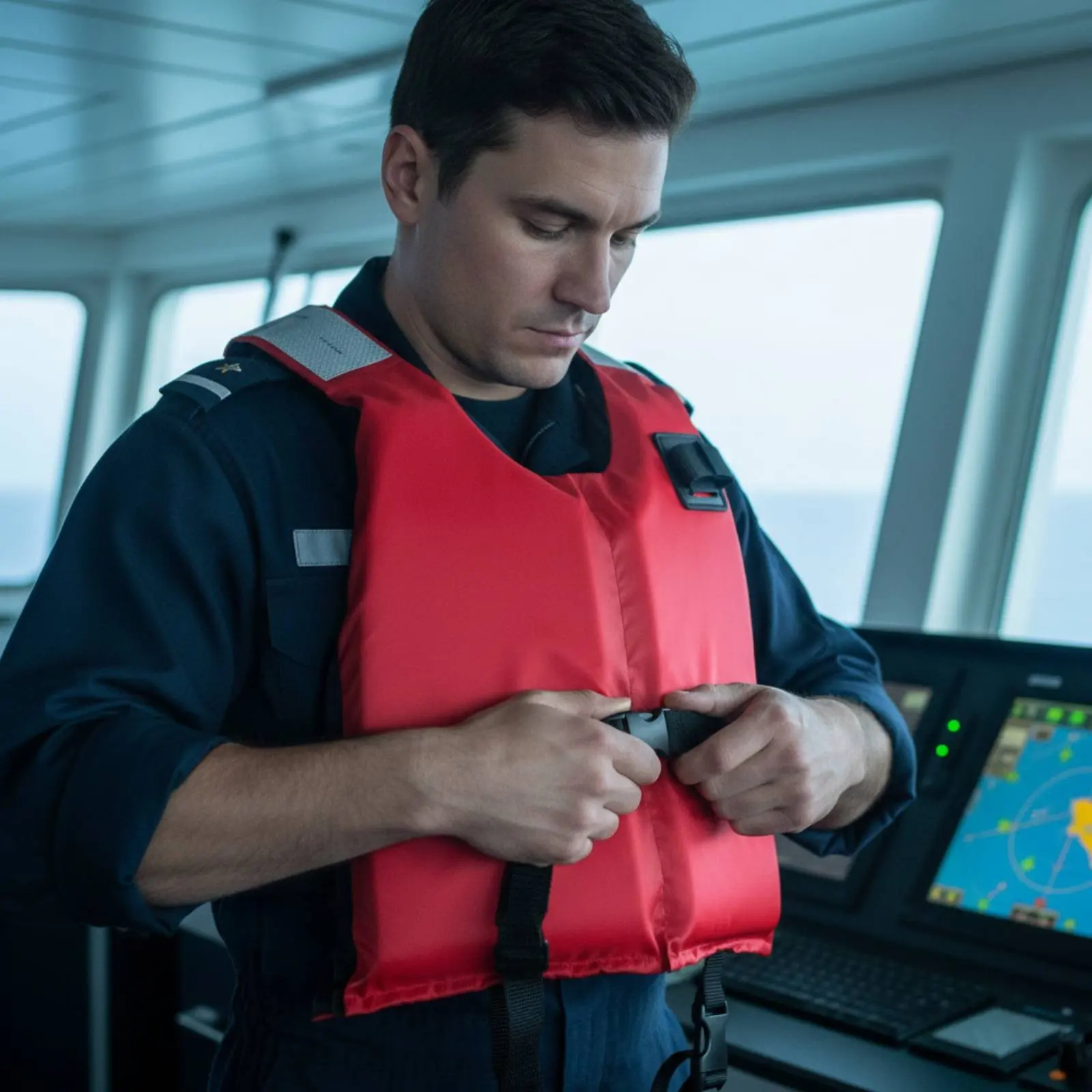 Full-Size Flotation Device Reflective Strips High Buoyancy Survival Vest Fishing Safety Vest Quick-Detach Buckle Gender-Neutral
Full-Size Flotation Device Reflective Strips High Buoyancy Survival Vest Fishing Safety Vest Quick-Detach Buckle Gender-Neutral