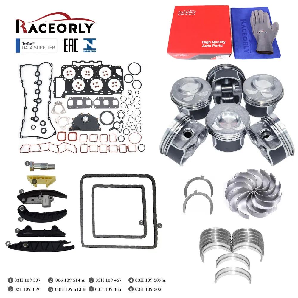 RACEORLY Engine Rebuild Timing Kit For Cayenne AUDI Q7 VW Touareg 3.6L VR6 BHK
RACEORLY Engine Rebuild Timing Kit For Cayenne AUDI Q7 VW Touareg 3.6L VR6 BHK
