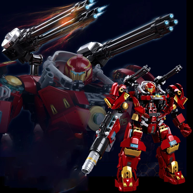 588pcs Red Heavy Mecha Assembly Building Block Model Robot Children's Educational Toys For Christmas Gift 23.7cm
588pcs Red Heavy Mecha Assembly Building Block Model Robot Children's Educational Toys For Christmas Gift 23.7cm