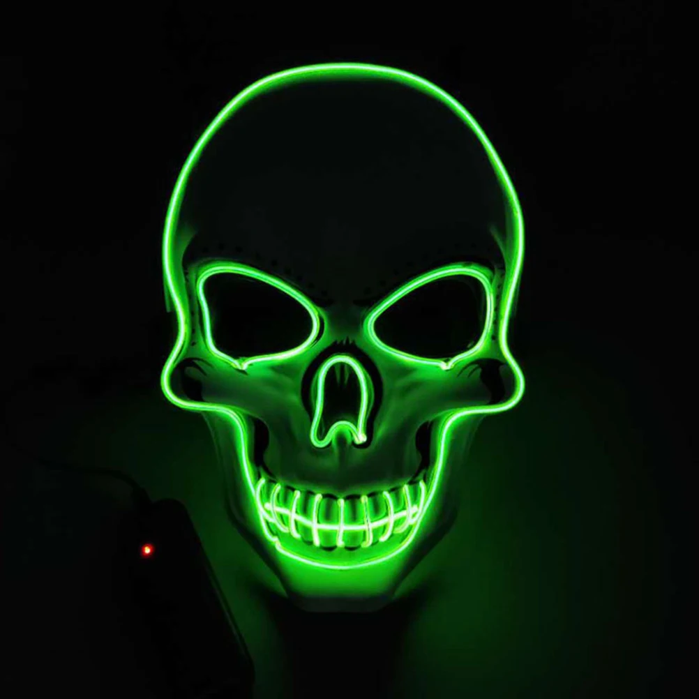 LED Glowing Mask for Halloween Cosplay Scary Luminous Cover Ghost Head Masquerade Festival Costume Party Accessories 
LED Glowing Mask for Halloween Cosplay Scary Luminous Cover Ghost Head Masquerade Festival Costume Party Accessories