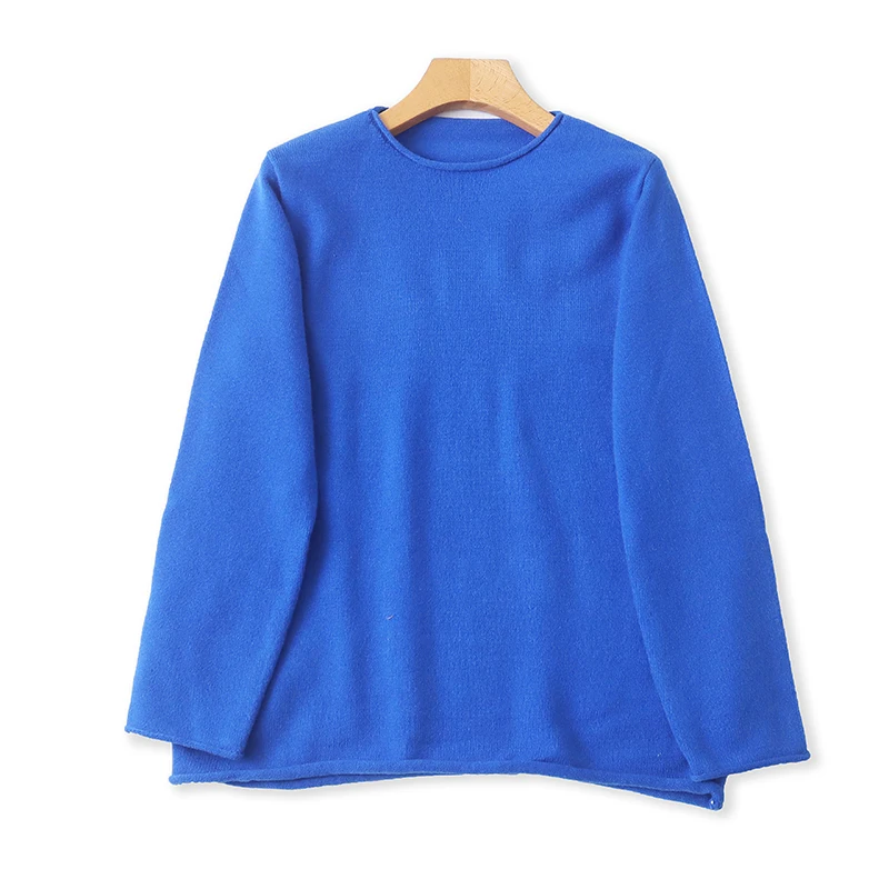 Warm round Ne Knitted Sweater Women's Base Layer Loose Top with Cuffed Sves Autumn Winter New Sle Slimming Effect
Warm round Ne Knitted Sweater Women's Base Layer Loose Top with Cuffed Sves Autumn Winter New Sle Slimming Effect