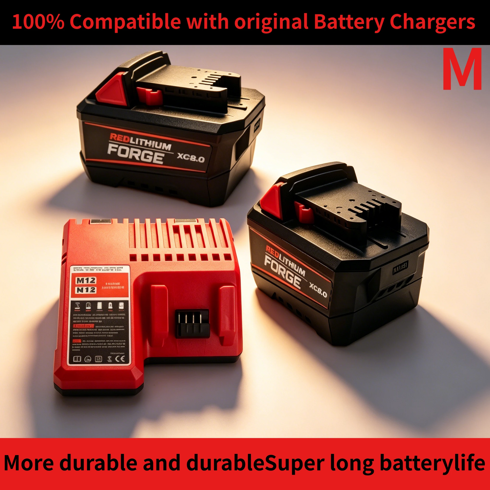 For Milwaukee 8.0Ah Li-ion Battery COOL-CYCLEcooling design fully compatible M18 tools for stable long runtime & long cycle life
For Milwaukee 8.0Ah Li-ion Battery COOL-CYCLEcooling design fully compatible M18 tools for stable long runtime & long cycle life