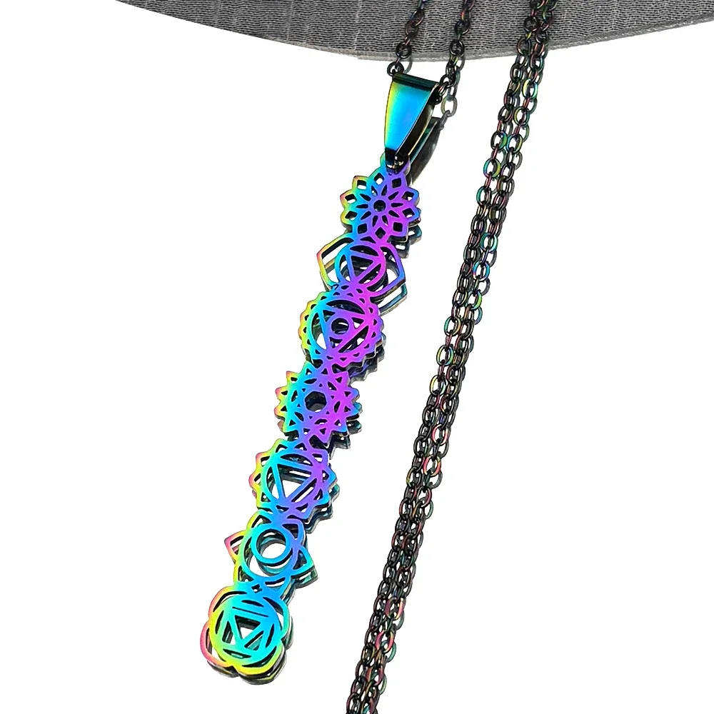 7 Chakra Birth Flower Pendant Necklace for Women Girls Stainless Steel Rainbow Color Reiki Healing Amulet Yoga Jewelry Gift
7 Chakra Birth Flower Pendant Necklace for Women Girls Stainless Steel Rainbow Color Reiki Healing Amulet Yoga Jewelry Gift