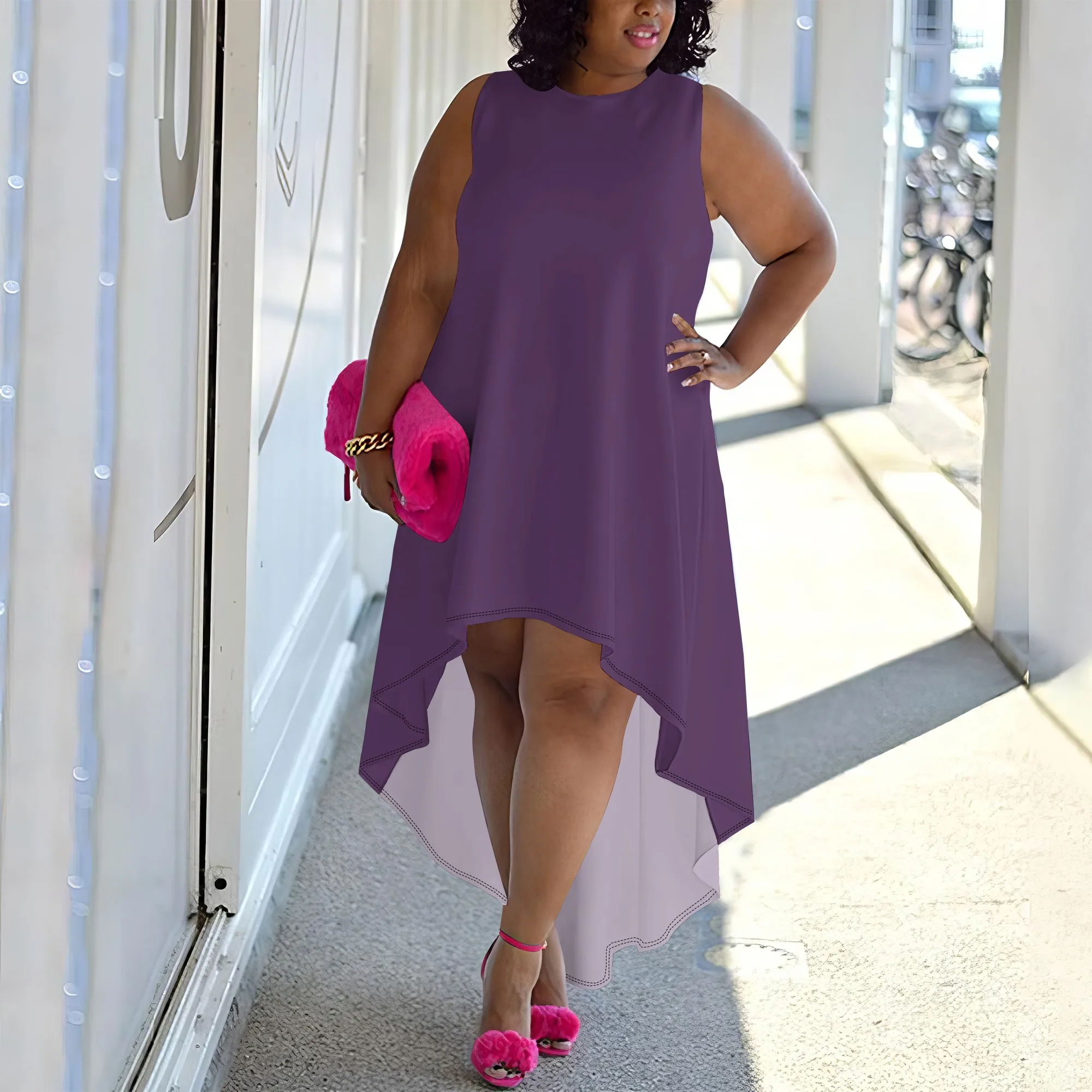 Plus Size Maxi Dress for Women Casual Sleeveless Flowy High Low Summer Tank Long Dress
Plus Size Maxi Dress for Women Casual Sleeveless Flowy High Low Summer Tank Long Dress
