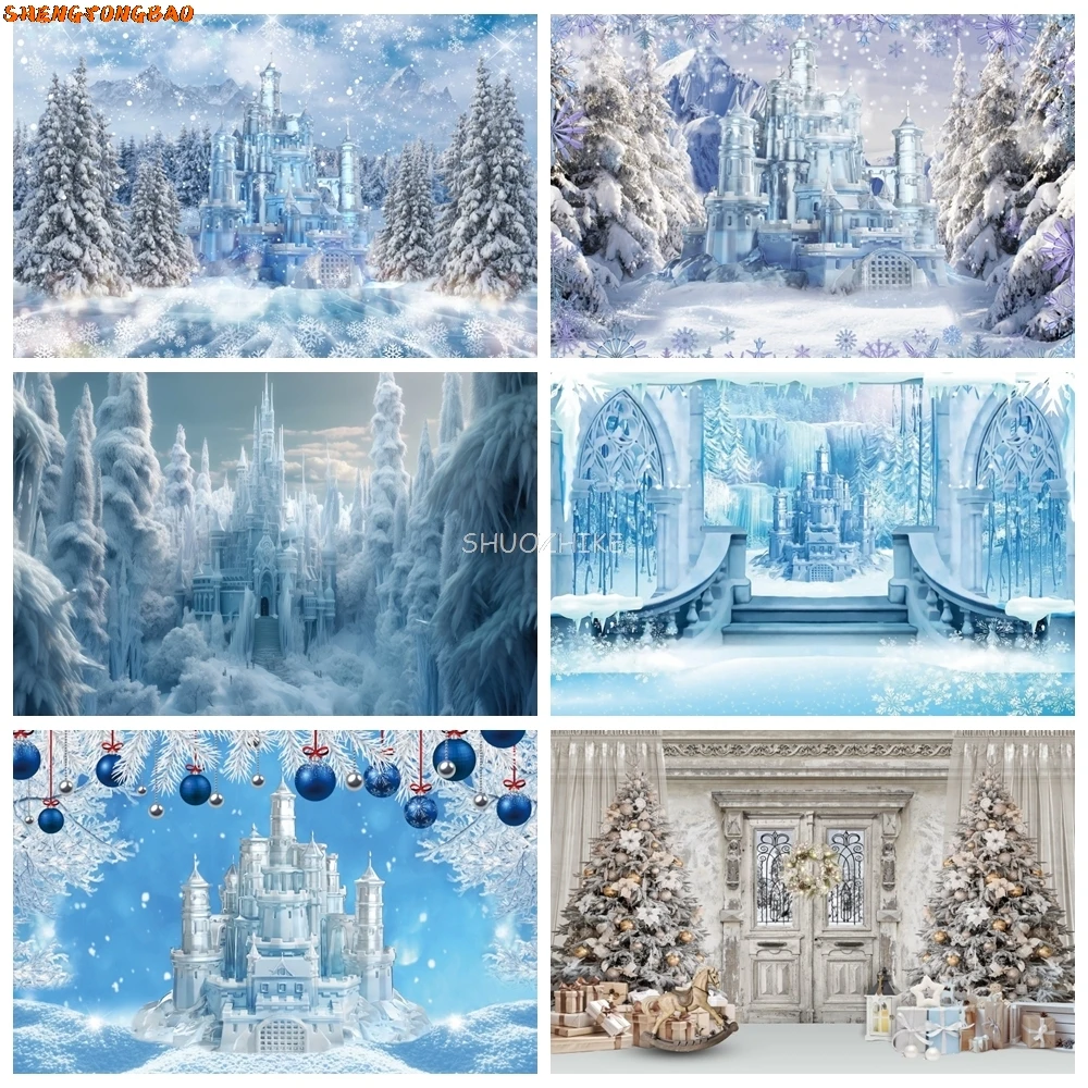 Winter Castle Photography Backdrop Forest Ice Frozen World Winter Wonderland Party Christmas Tree Baby Birthday Photo Background
Winter Castle Photography Backdrop Forest Ice Frozen World Winter Wonderland Party Christmas Tree Baby Birthday Photo Background
