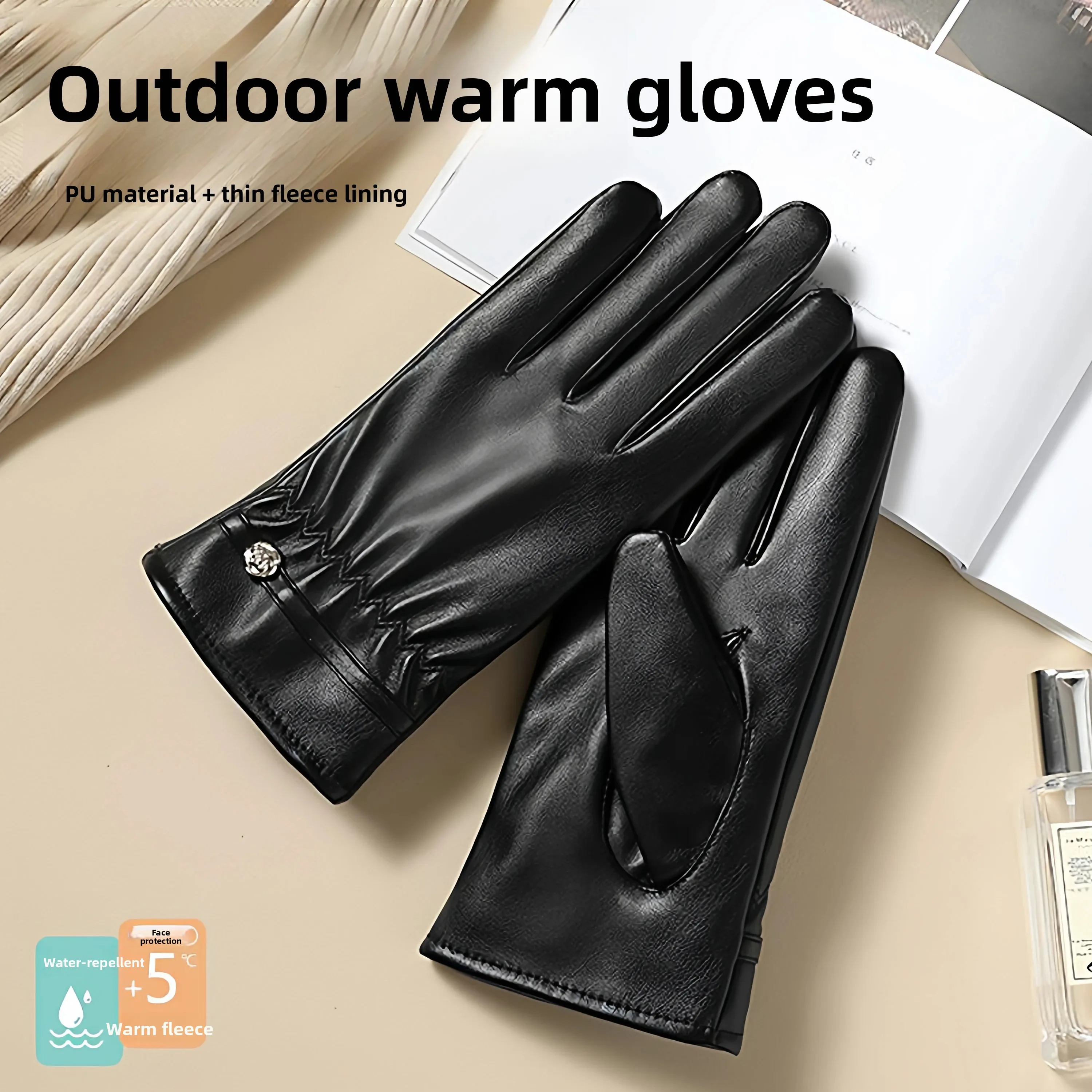 Women's Fleece Lined Motorcycle Gloves Windproof Waterproof Comfortable Warm Winter Thermal Vehicle Riding Gloves
Women's Fleece Lined Motorcycle Gloves Windproof Waterproof Comfortable Warm Winter Thermal Vehicle Riding Gloves