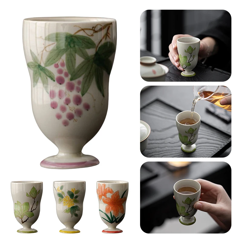 Hand-Painted Beauty Flower Art Tea Cup Smelling Cup Kung Fu Tea Ceramic Master Cup Travel Meditation Cup for Hot Cold Drinks
Hand-Painted Beauty Flower Art Tea Cup Smelling Cup Kung Fu Tea Ceramic Master Cup Travel Meditation Cup for Hot Cold Drinks