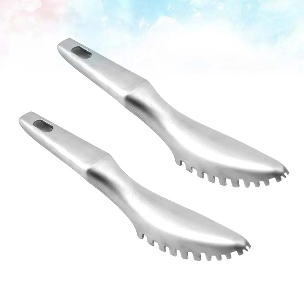 2Pcs Fish Scale Scraper Stainless Steel Ergonomic Handle Fast Remover Safe Non-Slip Kitchen Gadget Efficient Fish Skin
2Pcs Fish Scale Scraper Stainless Steel Ergonomic Handle Fast Remover Safe Non-Slip Kitchen Gadget Efficient Fish Skin