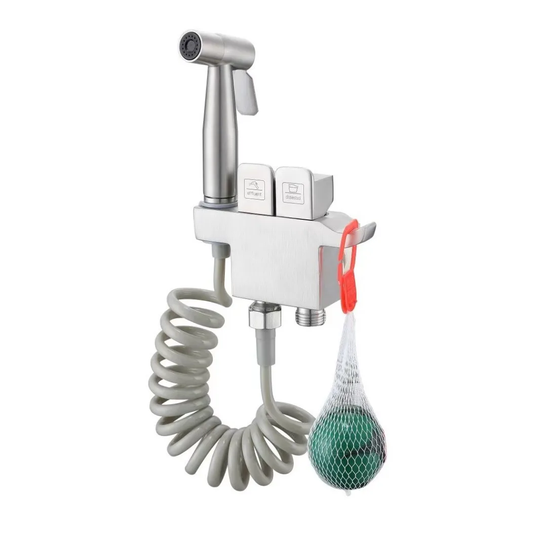 Nickel 304 Stainless Steel Handheld Toilet Bidet Faucet Sprayer Wall Mounted Single Cold Hand Sprayer Shower Head Self Cleaning
Nickel 304 Stainless Steel Handheld Toilet Bidet Faucet Sprayer Wall Mounted Single Cold Hand Sprayer Shower Head Self Cleaning