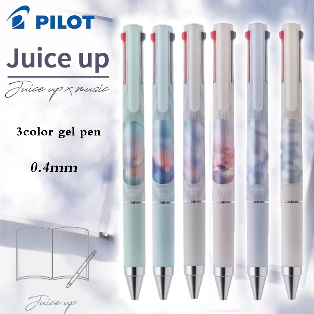 1pcs Japan Pilot 3-color Gel Pen 0.4mm Juice Up Music Time Limited Press Multi-functional Pen ST Tip Smooth Writing Stationery
1pcs Japan Pilot 3-color Gel Pen 0.4mm Juice Up Music Time Limited Press Multi-functional Pen ST Tip Smooth Writing Stationery