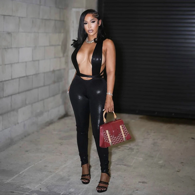 CUTENOVA European American Style Sexy Hottie Girl Women'S Lace-Up Hollow Out Backless High-Waisted Bodycon Chic Street Jumpsuit
CUTENOVA European American Style Sexy Hottie Girl Women'S Lace-Up Hollow Out Backless High-Waisted Bodycon Chic Street Jumpsuit