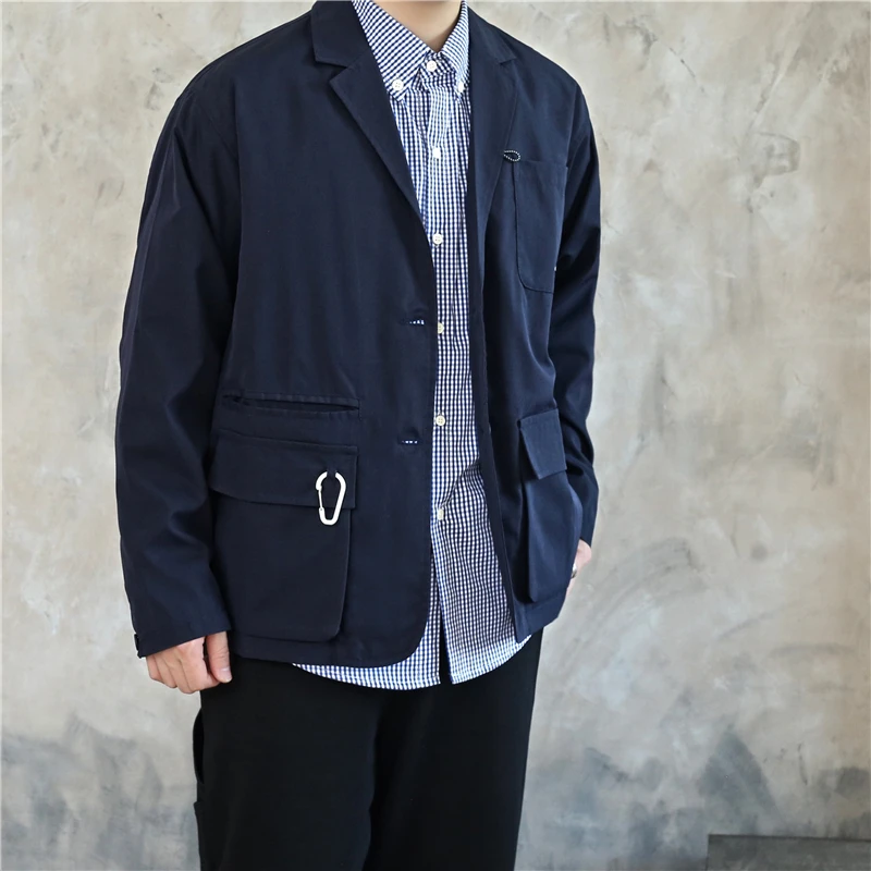y Casual Men's Suit Jaet Oversize Design Trendy Outerwear Spring Autumn Loose Fit Youthful Long Sve Single Button
y Casual Men's Suit Jaet Oversize Design Trendy Outerwear Spring Autumn Loose Fit Youthful Long Sve Single Button