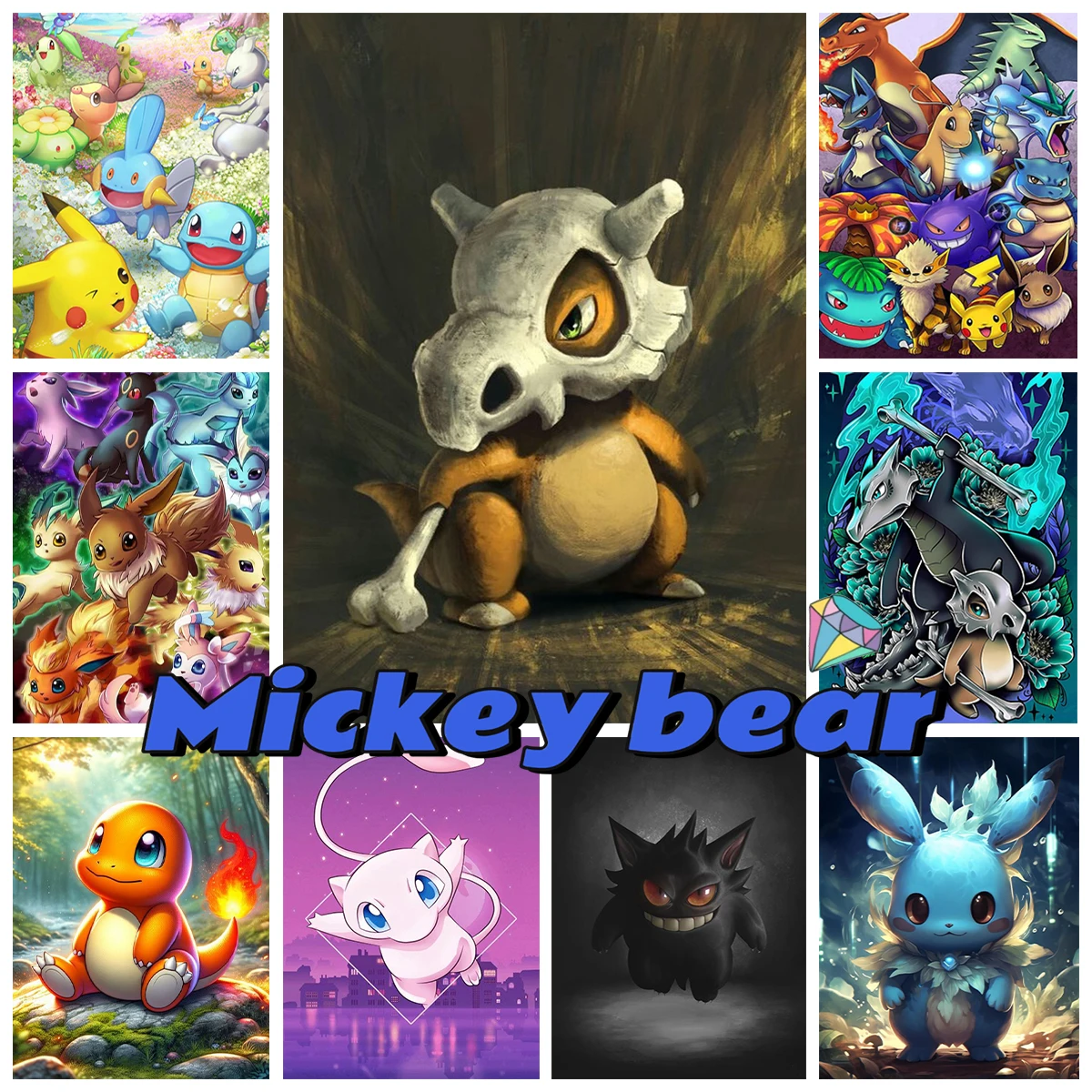 P-Pokémon Diamond Painting Kit Gengar And Marowak DIY Diamond Embroidery Cross Stitch Fun Children's Handicraft Bedroom Decor
P-Pokémon Diamond Painting Kit Gengar And Marowak DIY Diamond Embroidery Cross Stitch Fun Children's Handicraft Bedroom Decor