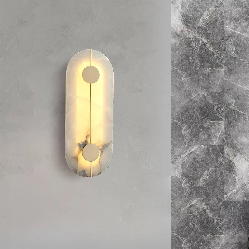 All copper and stone corridor aisle wall lamp on the background wall of the living room wall light
All copper and stone corridor aisle wall lamp on the background wall of the living room wall light