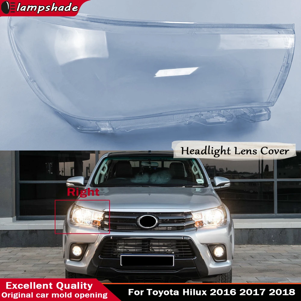Крышка объектива фары, абажур прозрачный для Toyota Hilux 2016-2017 Корпус передней фары автомобиля 2018, левая и правая пластиковая крышка
Крышка объектива фары, абажур прозрачный для Toyota Hilux 2016-2017 Корпус передней фары автомобиля 2018, левая и правая пластиковая крышка