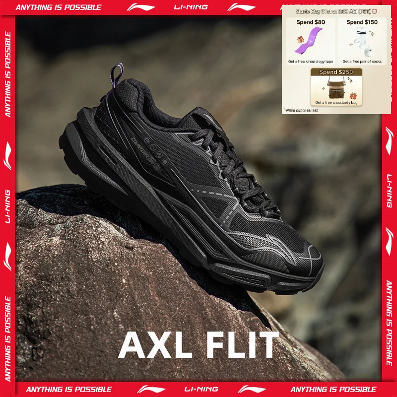 Li-Ning Unisex AXL FLIT Outdoor COUNTERFLOW Hiking Shoes BOOM Cushion Lightweight High Rebound LiNing Leisure Sneakers AHTV027
Li-Ning Unisex AXL FLIT Outdoor COUNTERFLOW Hiking Shoes BOOM Cushion Lightweight High Rebound LiNing Leisure Sneakers AHTV027