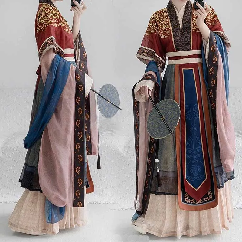 Chinese Hanfu Dress Women Vintage Traditional Carnival&Halloween Cosplay Costume 2026 Summer Green&Red Embroidery Hanfu Dress
Chinese Hanfu Dress Women Vintage Traditional Carnival&Halloween Cosplay Costume 2026 Summer Green&Red Embroidery Hanfu Dress