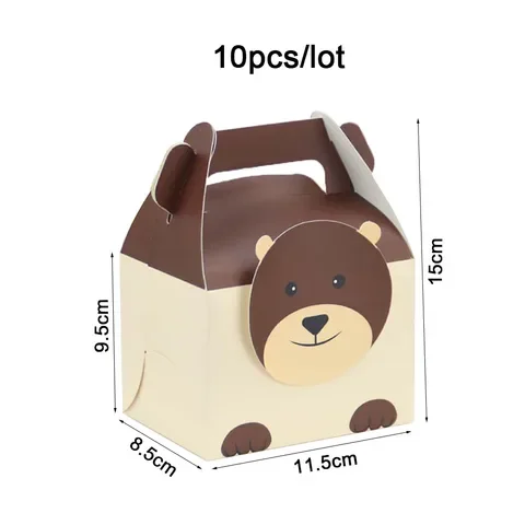 10Pcs Jungle Fox Elephant Dog Cartoon Animal Candy Box Biscuit Packing Box Kids Wedding Birthday Party Decorations
10Pcs Jungle Fox Elephant Dog Cartoon Animal Candy Box Biscuit Packing Box Kids Wedding Birthday Party Decorations