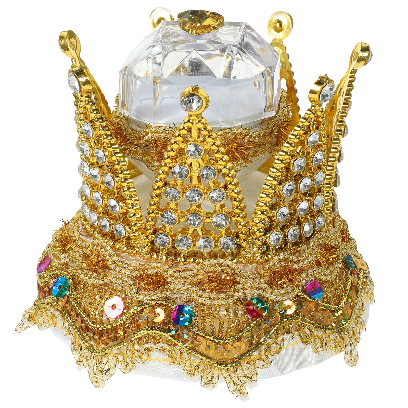 Ring Box Crown Shaped Portable Storage Jewelry Holder Compact Protective Container Valentine Anniversary Engagement Ceremony
Ring Box Crown Shaped Portable Storage Jewelry Holder Compact Protective Container Valentine Anniversary Engagement Ceremony