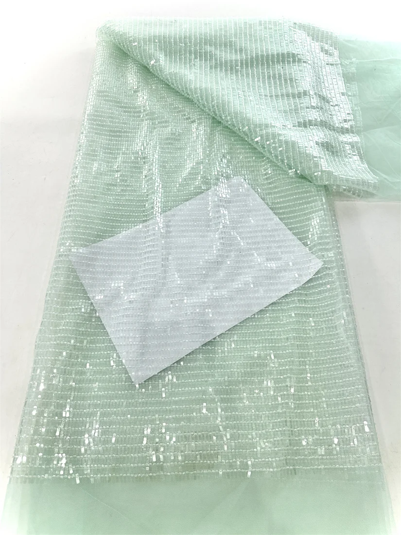 African Beads Lace Fabric 2025 High Quality Sequins Embroidery French Tulle Women Party Nigerian Wedding Lace Material 5yards
African Beads Lace Fabric 2025 High Quality Sequins Embroidery French Tulle Women Party Nigerian Wedding Lace Material 5yards