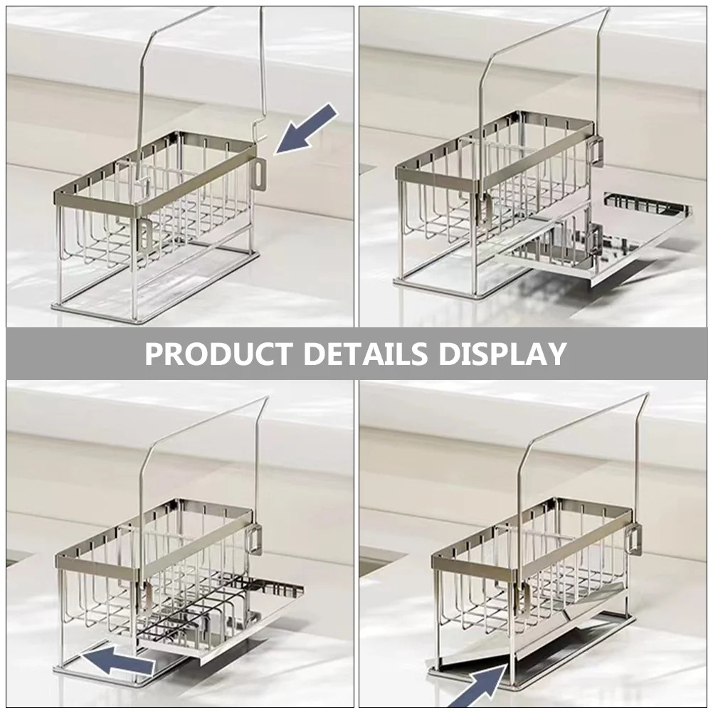 Stainless Steel Sponge Holder Kitchen Sink Organizer Multi-Function Dish Rack Rust Resistant Storage Tray Countertop Sponge
Stainless Steel Sponge Holder Kitchen Sink Organizer Multi-Function Dish Rack Rust Resistant Storage Tray Countertop Sponge