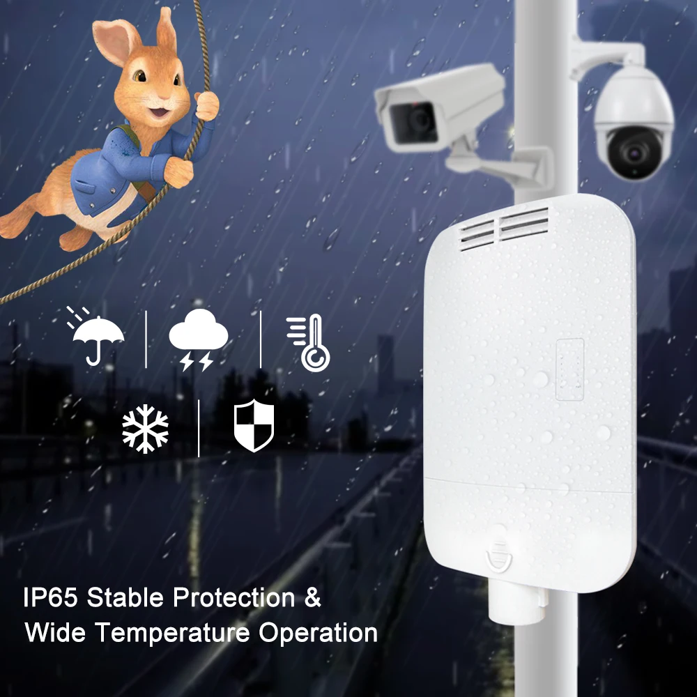 Todaair Outdoor Gigabit PoE Switch|IP65 Weatherproof|IEEE802.3af/at Compliant|High Power Output|Network Hub|Ethernet Splitter
Todaair Outdoor Gigabit PoE Switch|IP65 Weatherproof|IEEE802.3af/at Compliant|High Power Output|Network Hub|Ethernet Splitter