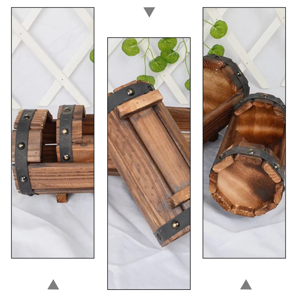 2PCS Solid Wood Flower Pot Vintage Half Barrel Planter Set Small Large Size Retro Plants Container Decorative Home Office Floor
2PCS Solid Wood Flower Pot Vintage Half Barrel Planter Set Small Large Size Retro Plants Container Decorative Home Office Floor