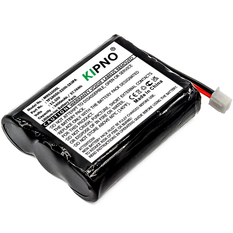 KIPNO 3400mAh TF18650-2200-1S3PA Speaker Battery Compatible with Marshall Stockwell - Replacement Lithium-ion Battery
KIPNO 3400mAh TF18650-2200-1S3PA Speaker Battery Compatible with Marshall Stockwell - Replacement Lithium-ion Battery