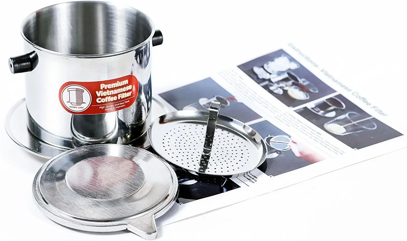 Vietnamese Coffee Filter Set, 8oz Stainless Steel Press, Multiple Sizes
Vietnamese Coffee Filter Set, 8oz Stainless Steel Press, Multiple Sizes
