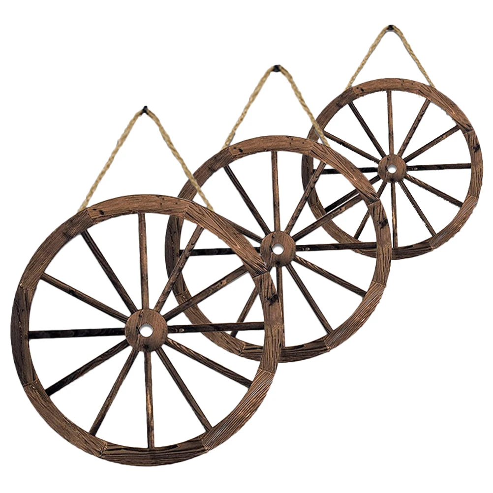 3 Pcs Wheel Wall Decor Retro Vintage Wooden Wall Home Decor Vintage nament Garden Style Fence Gate
3 Pcs Wheel Wall Decor Retro Vintage Wooden Wall Home Decor Vintage nament Garden Style Fence Gate