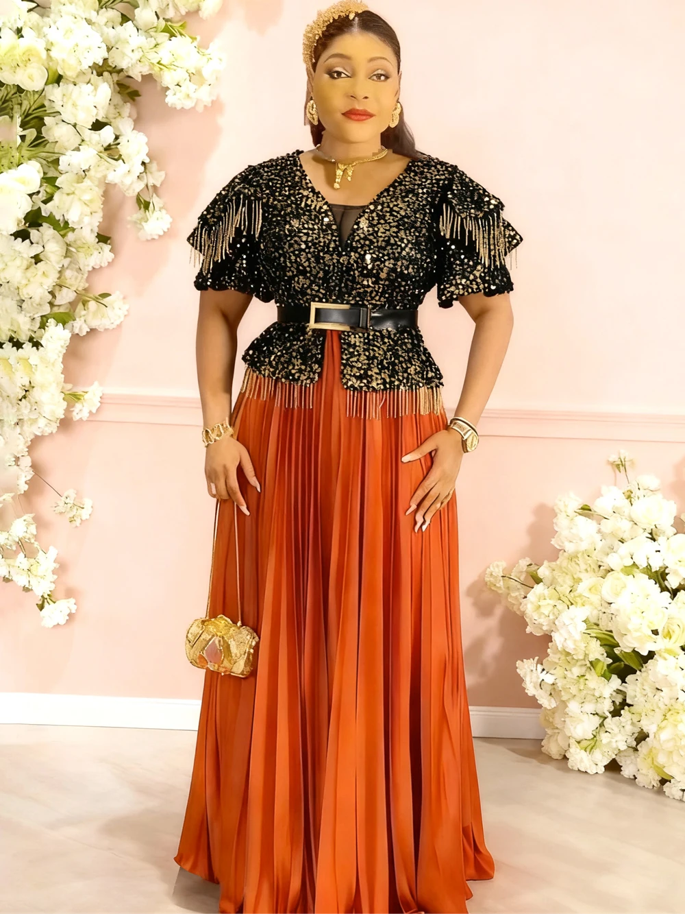 African Dresses For Women Dashiki Sequin Chiffon Long Dress Wedding Party Prom Evening Gown Luxury Africa Clothing Turkey Outfit
African Dresses For Women Dashiki Sequin Chiffon Long Dress Wedding Party Prom Evening Gown Luxury Africa Clothing Turkey Outfit