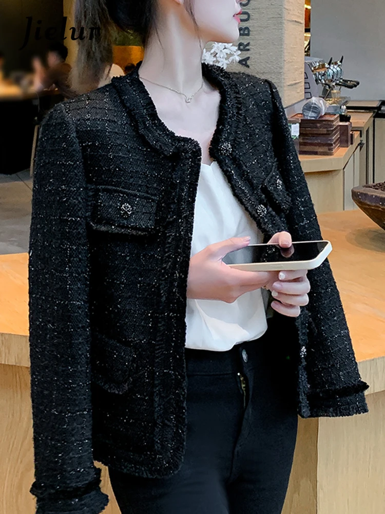 Jielur Autumn New Sweet Ladies Elegant Women Jackets Solid Street Fashion Jackets Woman Black Casual Loose Slim Coats Female
Jielur Autumn New Sweet Ladies Elegant Women Jackets Solid Street Fashion Jackets Woman Black Casual Loose Slim Coats Female