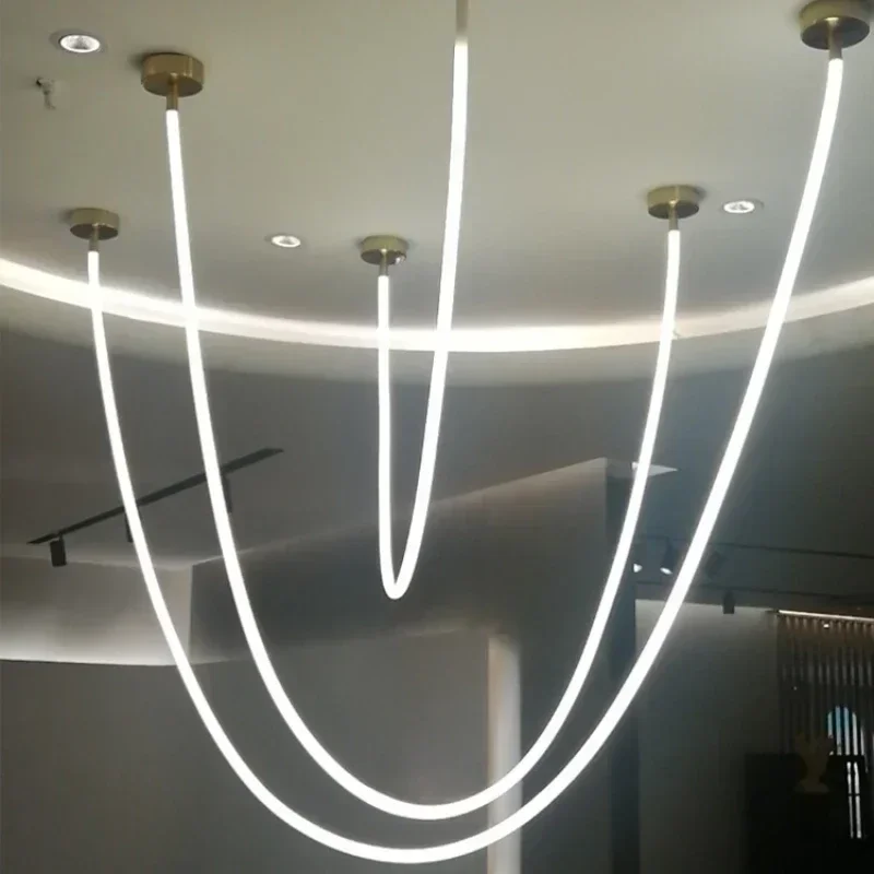 Nordic Hanging Chandelier Modern Home Decoration Art Design Minimalist Line Silica Gel Chandeliers Led Lights Office Dining Room
Nordic Hanging Chandelier Modern Home Decoration Art Design Minimalist Line Silica Gel Chandeliers Led Lights Office Dining Room