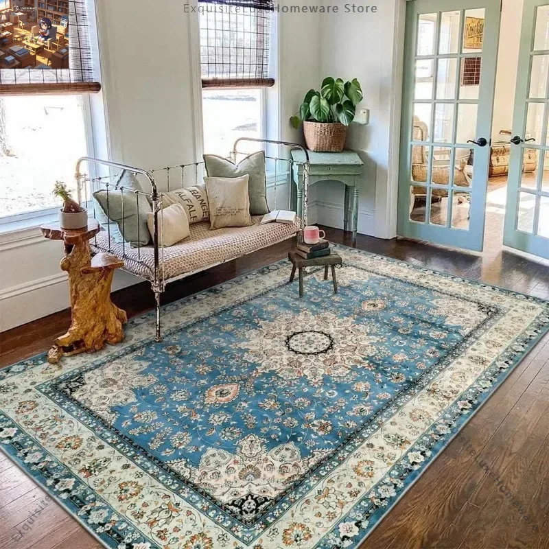 Bohemian Style Bedroom Room Soft Carpet Retro Large Area Washable Living Room Rugs Printed Cloakroom Plush Mats Ковер Tapis 러그
Bohemian Style Bedroom Room Soft Carpet Retro Large Area Washable Living Room Rugs Printed Cloakroom Plush Mats Ковер Tapis 러그