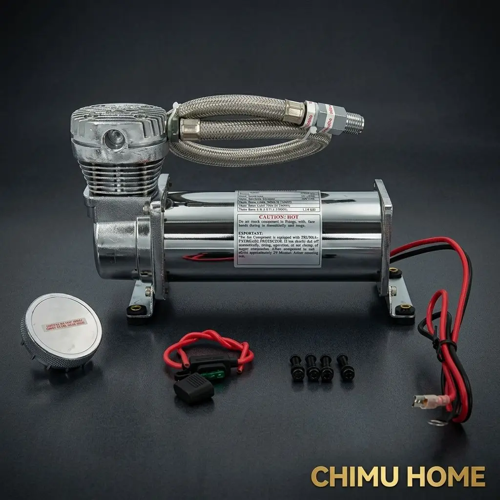 【CHIMU HOME】 200 PSI for 12V Silver Air Ride Suspension Compressor for Universal Auto for Truck SUV for Air Spring Pump
【CHIMU HOME】 200 PSI for 12V Silver Air Ride Suspension Compressor for Universal Auto for Truck SUV for Air Spring Pump