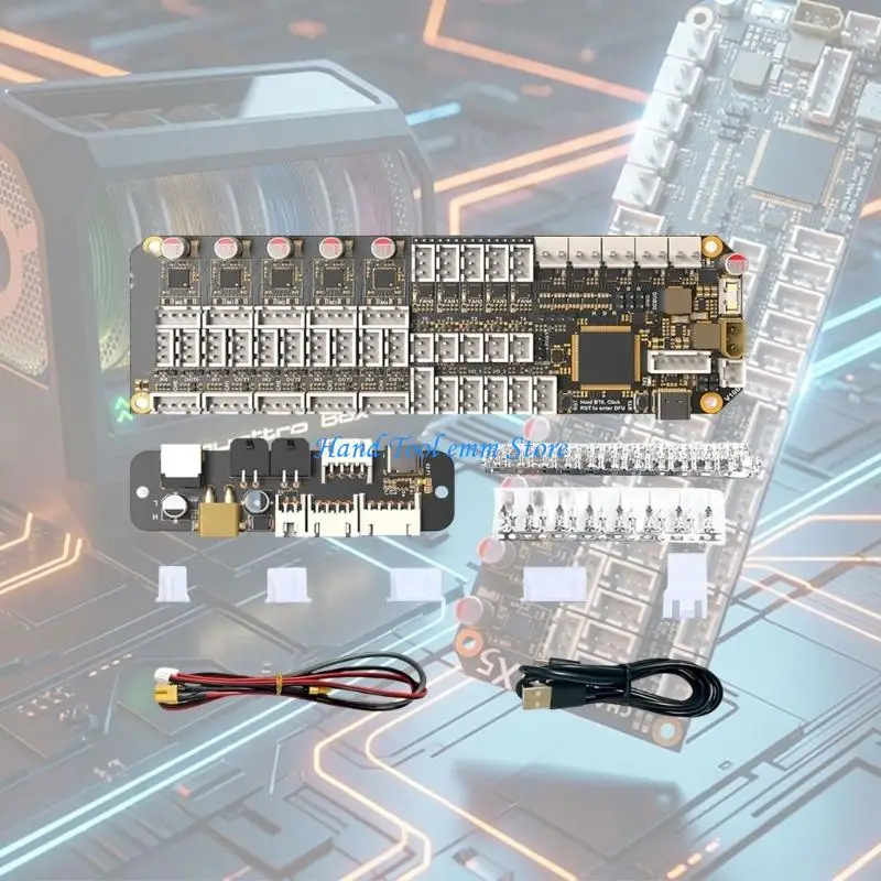 H37F STM32F407 Based 3D Printing Control Module With USB CANBUS Support And 5 Stepper Motor TMC2209 Driver
H37F STM32F407 Based 3D Printing Control Module With USB CANBUS Support And 5 Stepper Motor TMC2209 Driver