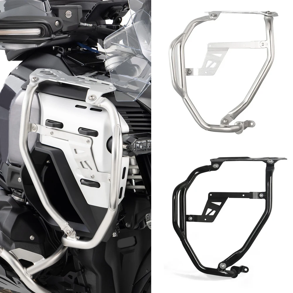 2025 2024 Silver Engine Guards Brand Tank Bar Guard New Crash Bar Tank Guard Protector Motorcycle For BMW R1300GS Adventure ADV