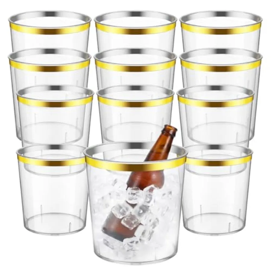 Ice Buckets Bulk, 6 L Plastic Round Ice Buckets, Disposable Storage Drink Tub or Party Bar Wine Beer Champagne Beverage Bottle
Ice Buckets Bulk, 6 L Plastic Round Ice Buckets, Disposable Storage Drink Tub or Party Bar Wine Beer Champagne Beverage Bottle