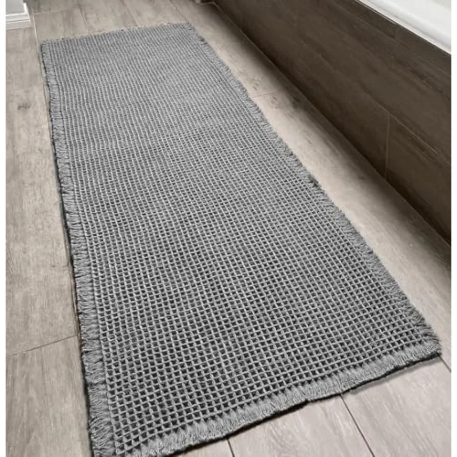 Waffle Bath Mat Super Absorbent Non-Slip Bath Mats for Bathroom Floor Machine Washable Bathroom Rugs with Tassels Rubber Backed
Waffle Bath Mat Super Absorbent Non-Slip Bath Mats for Bathroom Floor Machine Washable Bathroom Rugs with Tassels Rubber Backed