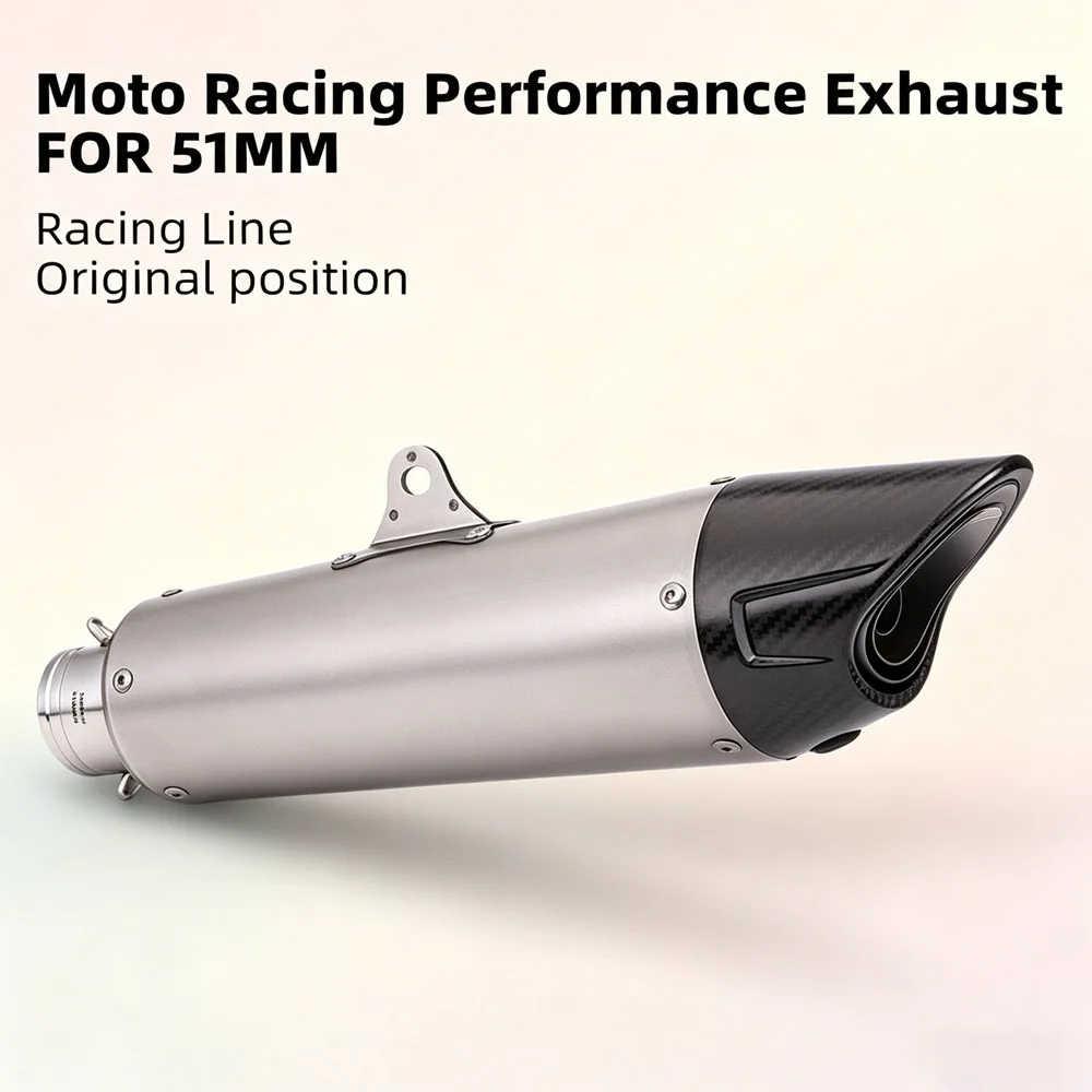 Motorcycle Exhaust Kit Universal 51MM Interface Tail Pipe Escape Muffler With DB Killer For S1000RR Z400 Z900 NK400 S1000R 450SR
Motorcycle Exhaust Kit Universal 51MM Interface Tail Pipe Escape Muffler With DB Killer For S1000RR Z400 Z900 NK400 S1000R 450SR