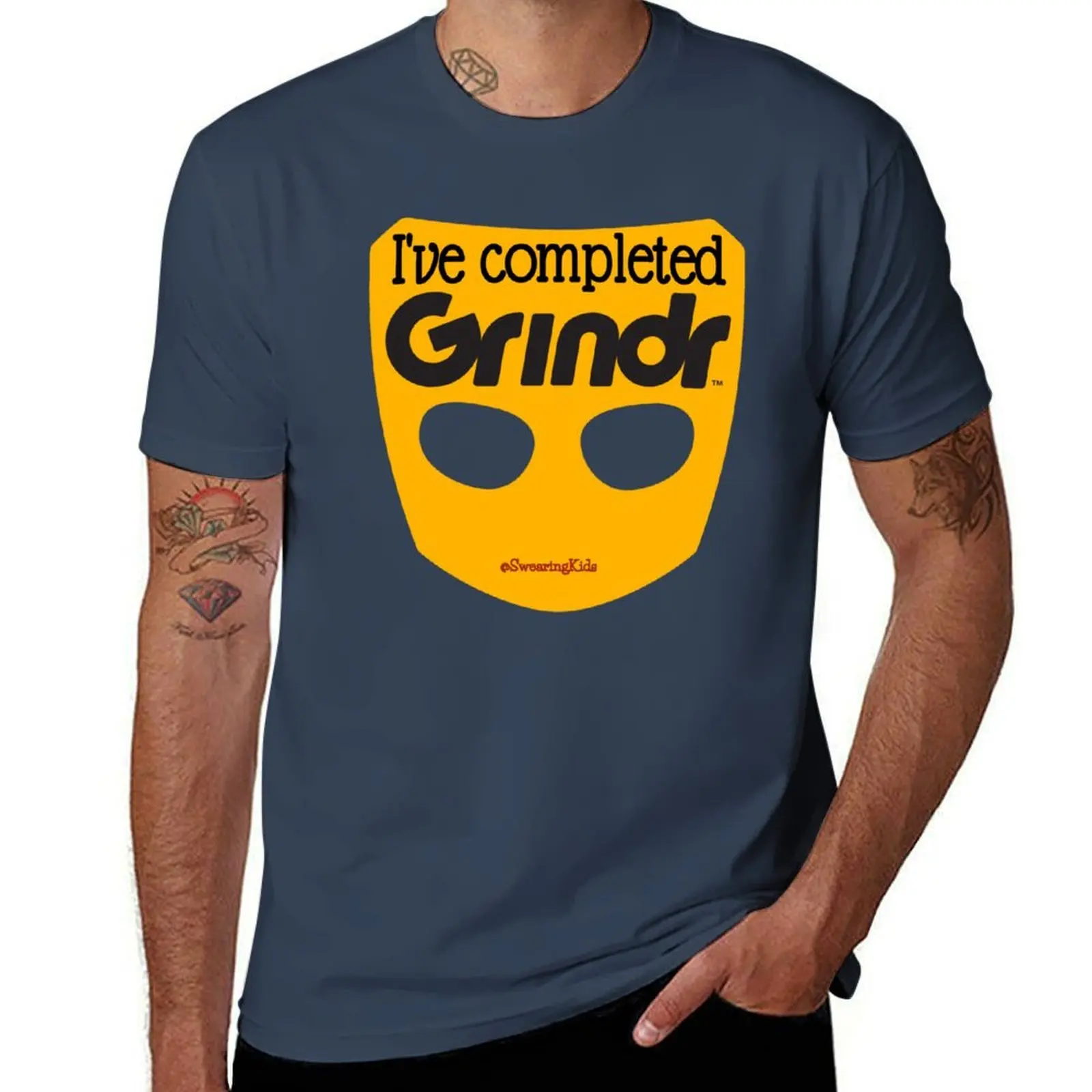I've completed Grindr T-Shirt t shirts with prints cotton t shirt pack T-Shirt 
I've completed Grindr T-Shirt t shirts with prints cotton t shirt pack T-Shirt