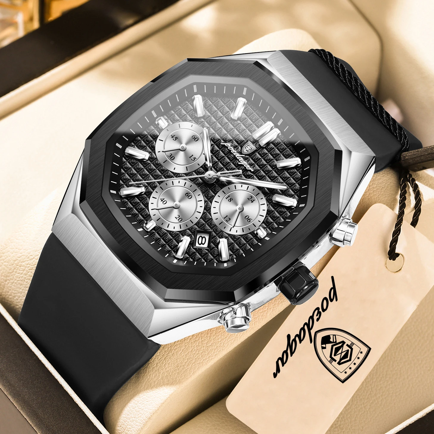 POEDAGAR Youth Fashion Men Watch Chronograph Date Silicone Quartz Man Watch Waterproof Luminous High Quality Men's Watches Reloj
POEDAGAR Youth Fashion Men Watch Chronograph Date Silicone Quartz Man Watch Waterproof Luminous High Quality Men's Watches Reloj