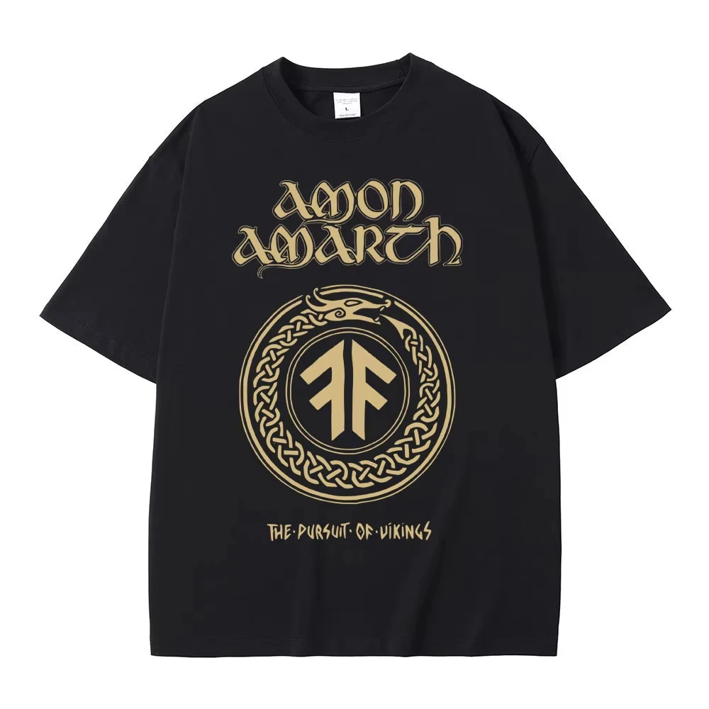 Streetwear Rock Band Amon Amarth Heidrun Black T Shirt The Pursuit of Vikings Twilight of The Thunder God Men Women Vintage Tees
Streetwear Rock Band Amon Amarth Heidrun Black T Shirt The Pursuit of Vikings Twilight of The Thunder God Men Women Vintage Tees